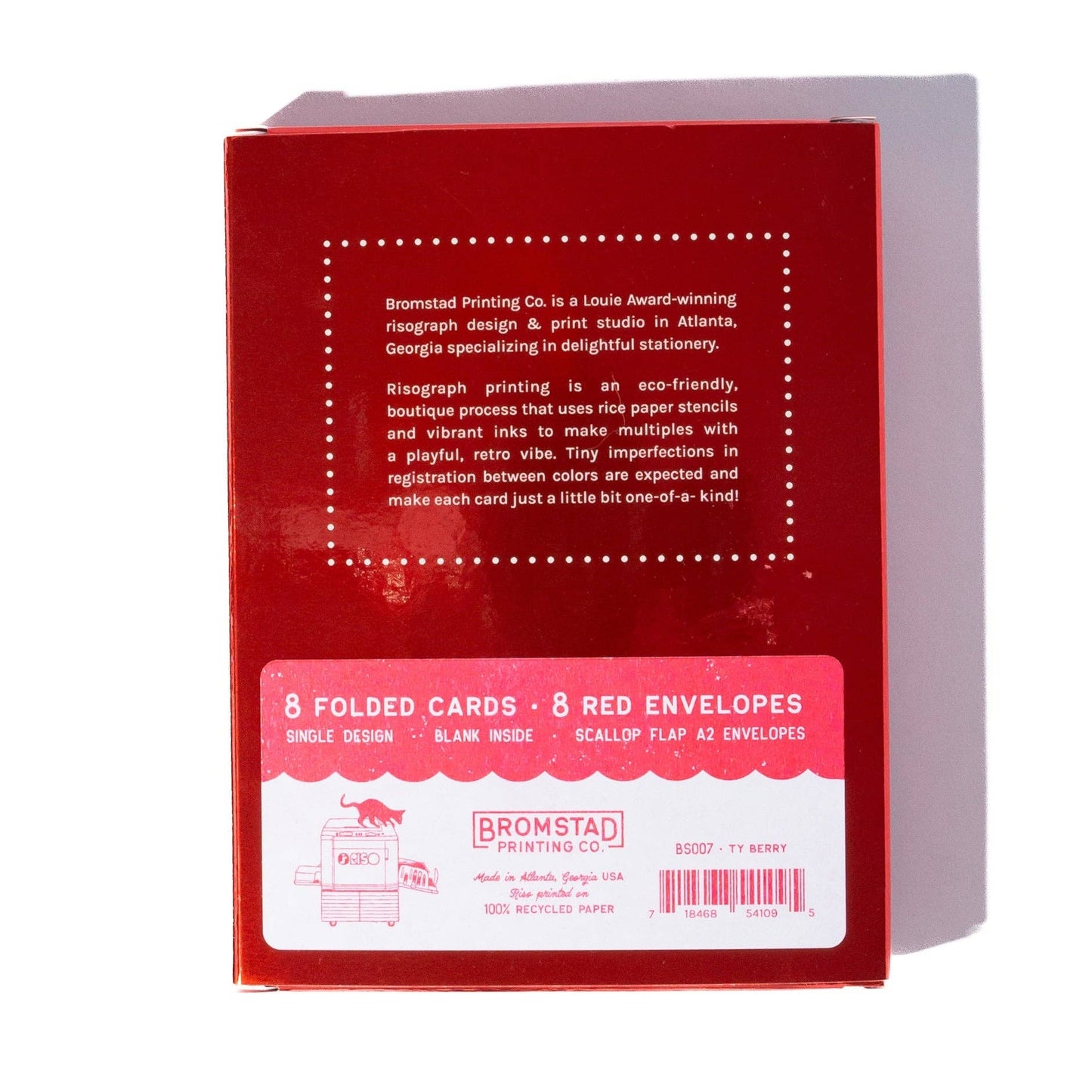 Red box with text and branding on a white background