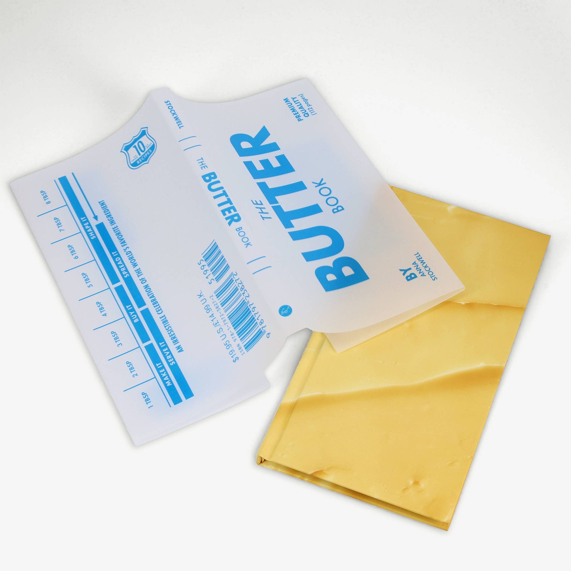 Butter book on a white background