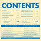 Table of contents for a book about butter with blue and beige color scheme.