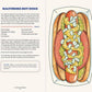 Illustration of a Baltimore hot dog with bologna, relish, mustard, and onions on a bun.