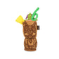 Tiki mug-shaped plush toy with a colorful top on a white background