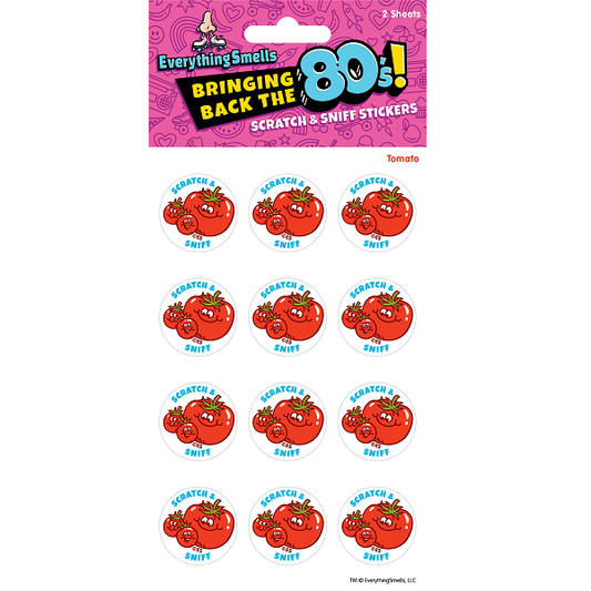 tomato scratch and sniff sticker sheets 