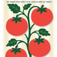 Vine ripened sticky notes packaging with tomato design and 'npw' branding.