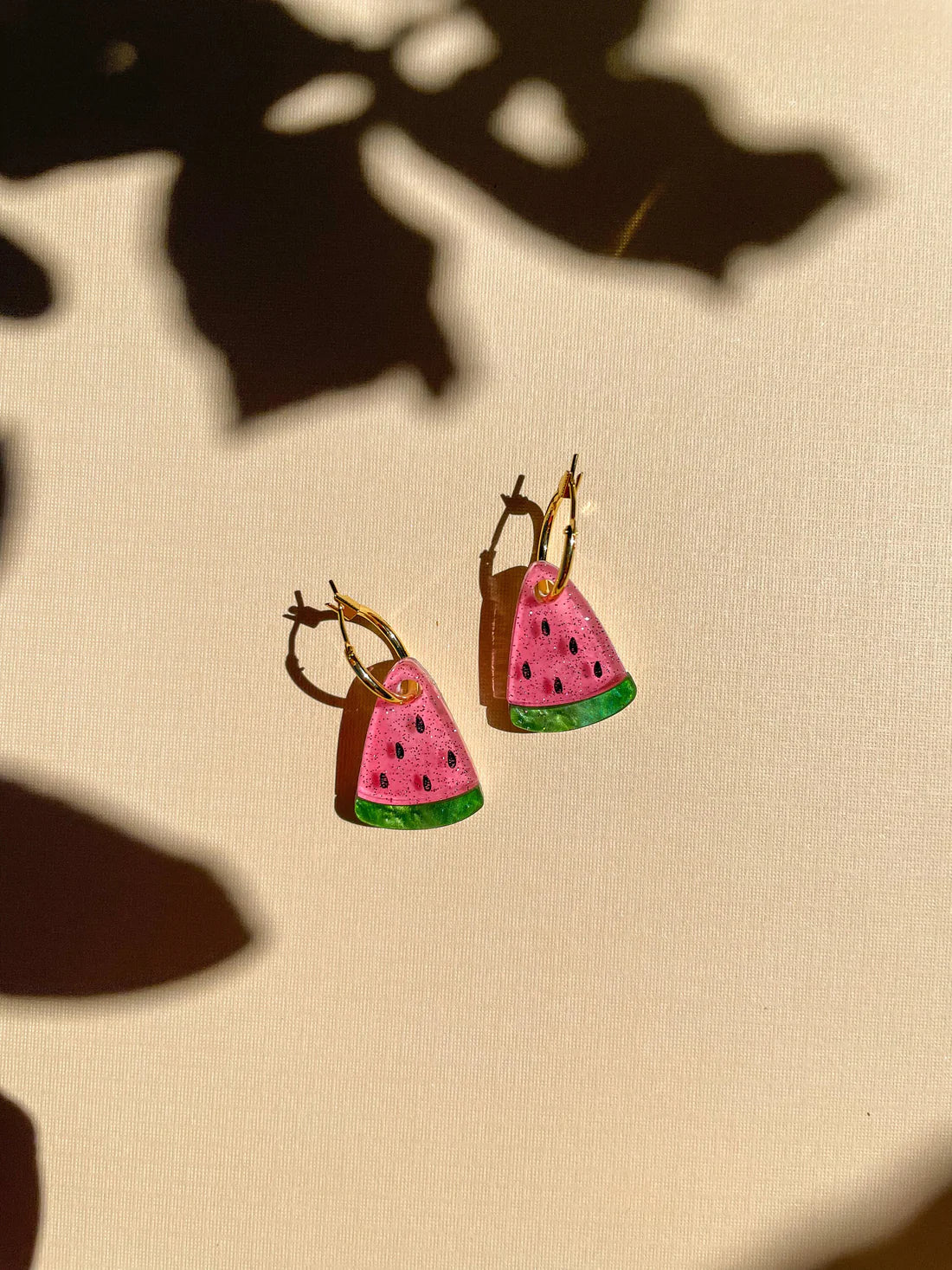 mini acrylic watermelon dangle earrings 