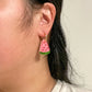 mini watermelon earrings for scale 