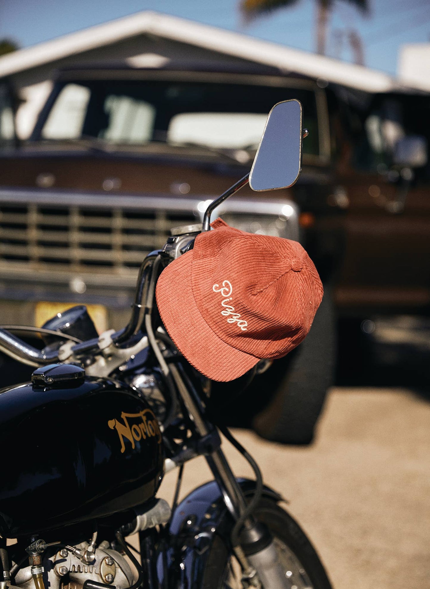 Pizza Chainstitched Corduroy Hat