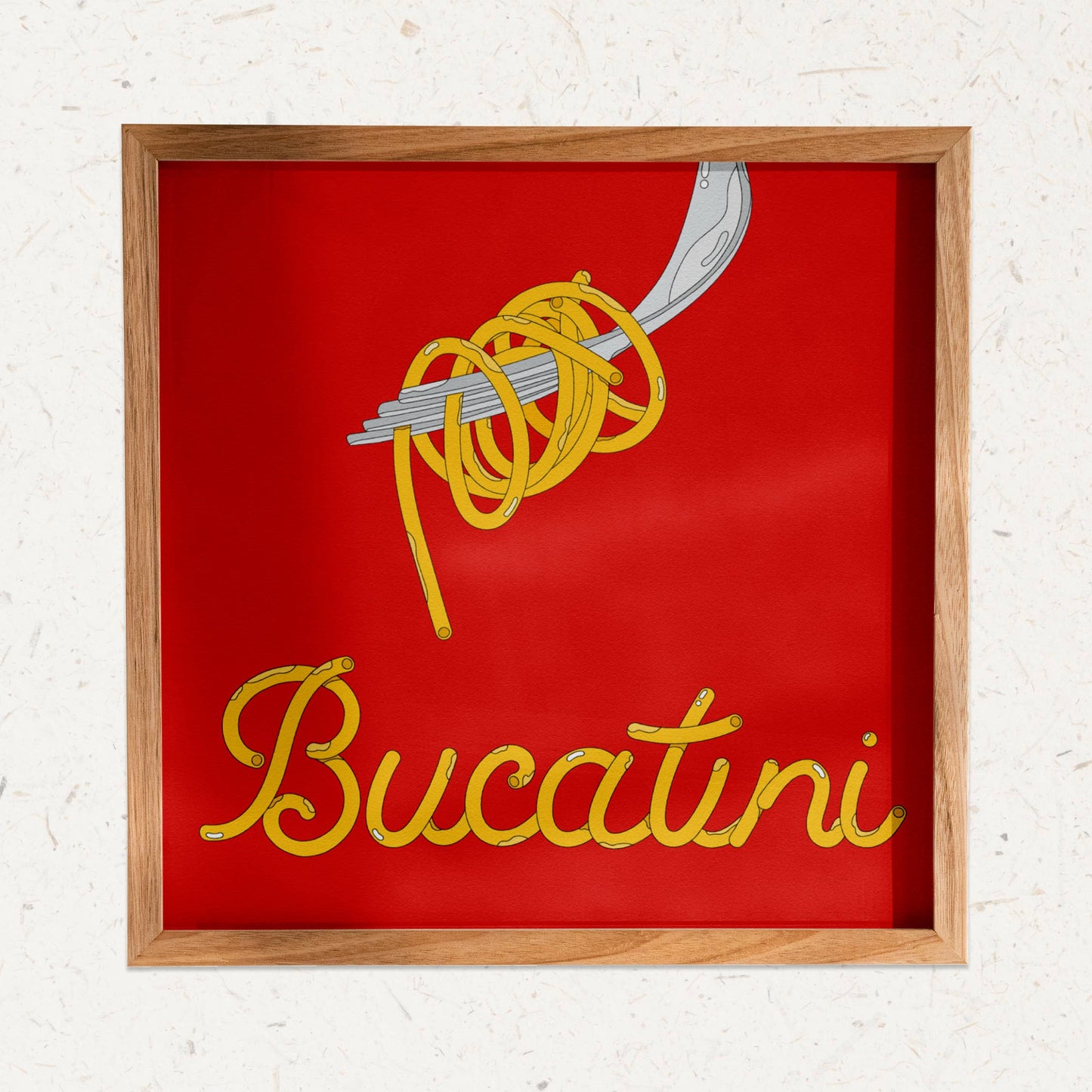 Framed bucatini art print by Marianna Fierro 