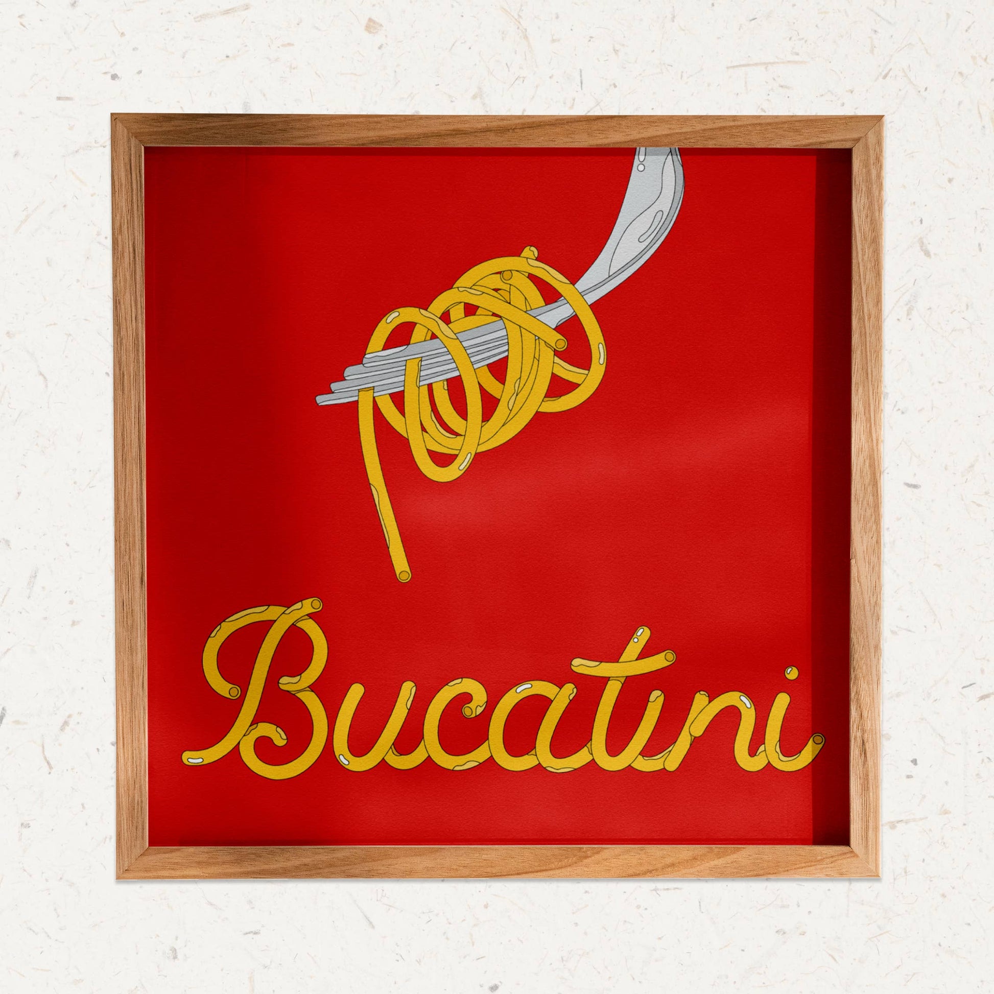Framed bucatini art print by Marianna Fierro 