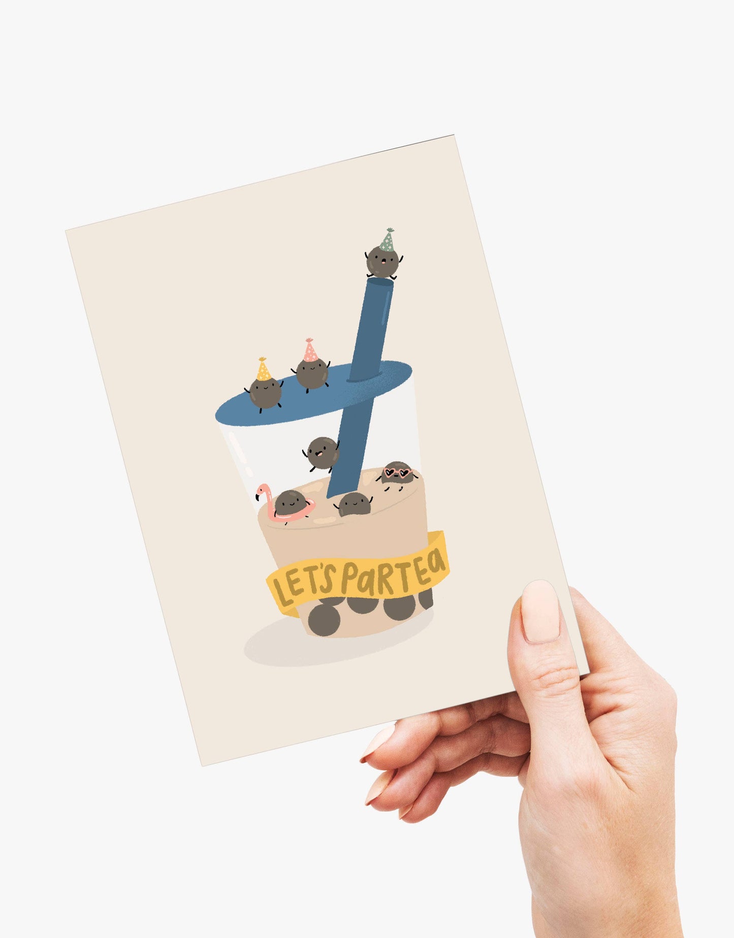 Let's Partea Birthday Boba Card