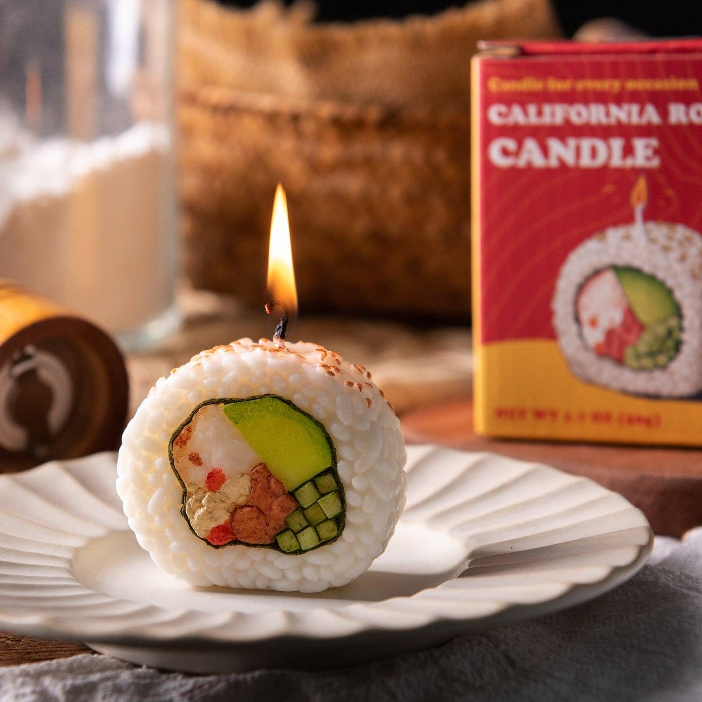 California Roll Sushi Candle
