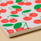 Cherries Letterpress Unlined Spiral Notebook