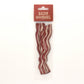 Bacon-shaped bookmarks with packaging labeled 'Bacon Bookmarks' on a white background
