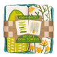 Set of 2 dish towels with floral/herb and vegetable designs in packaging, featuring the brand 'Neighborgoods'.