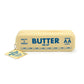 Butter shaped pouch with text on a white background