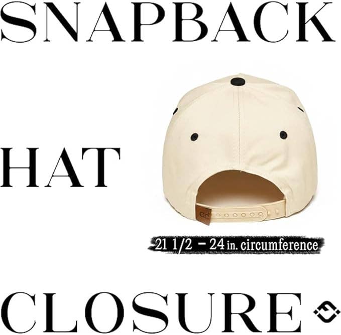 Beige snapback cap on a white background
