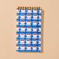 Coffee Mug Letterpress Spiral Pocket Notebook