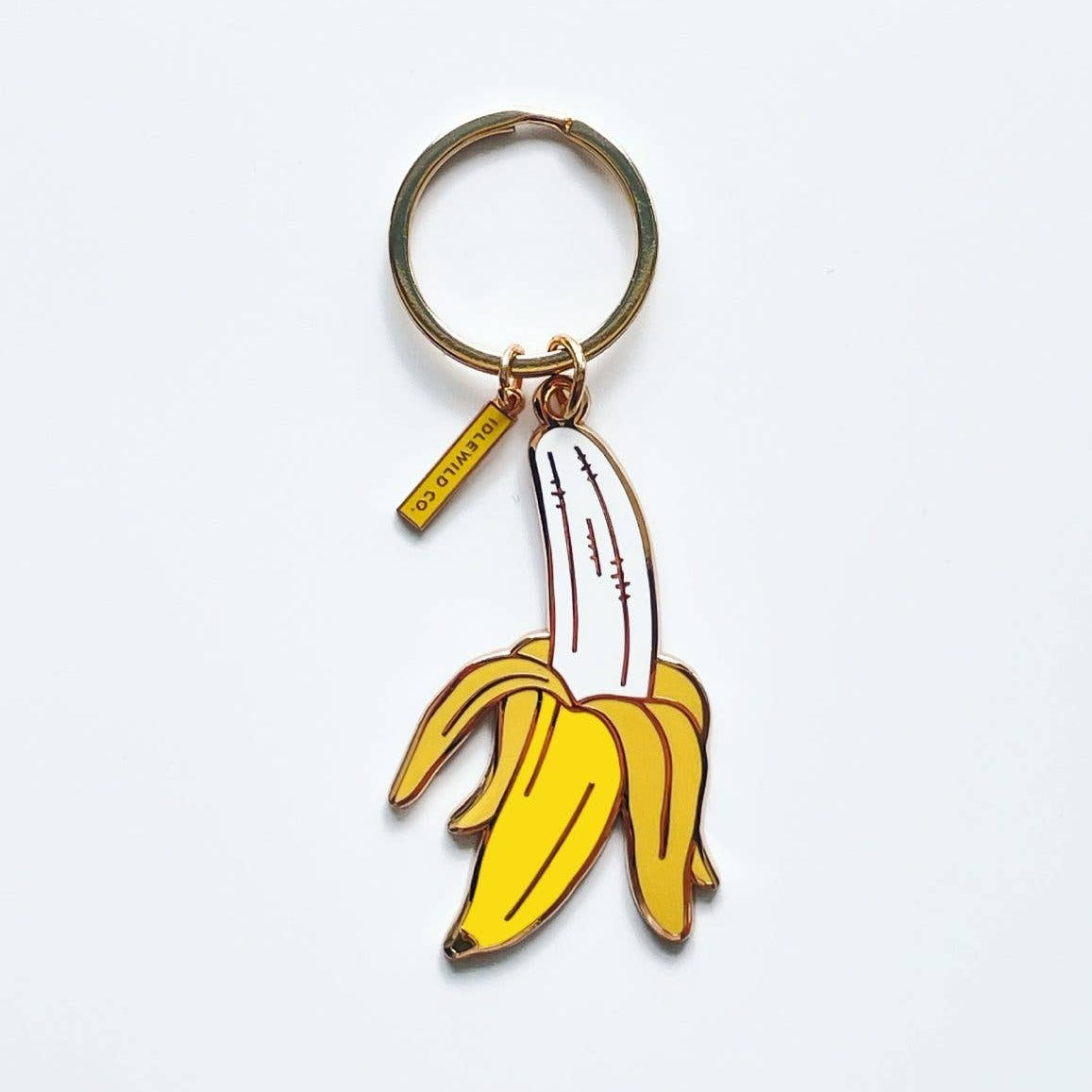 Enamel banana keychain 