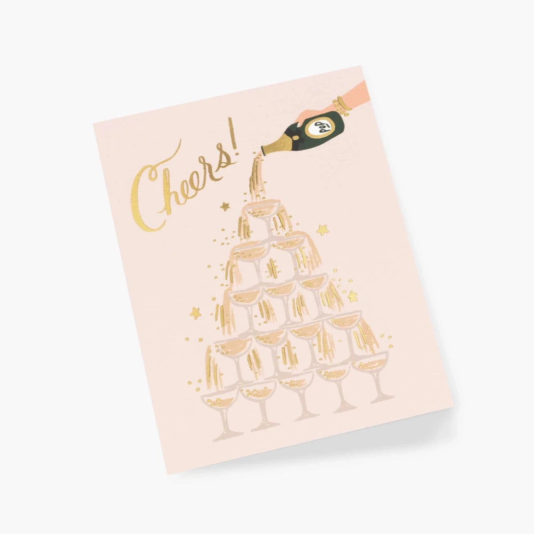 Detail photo of Champagne Tower Cheers Card