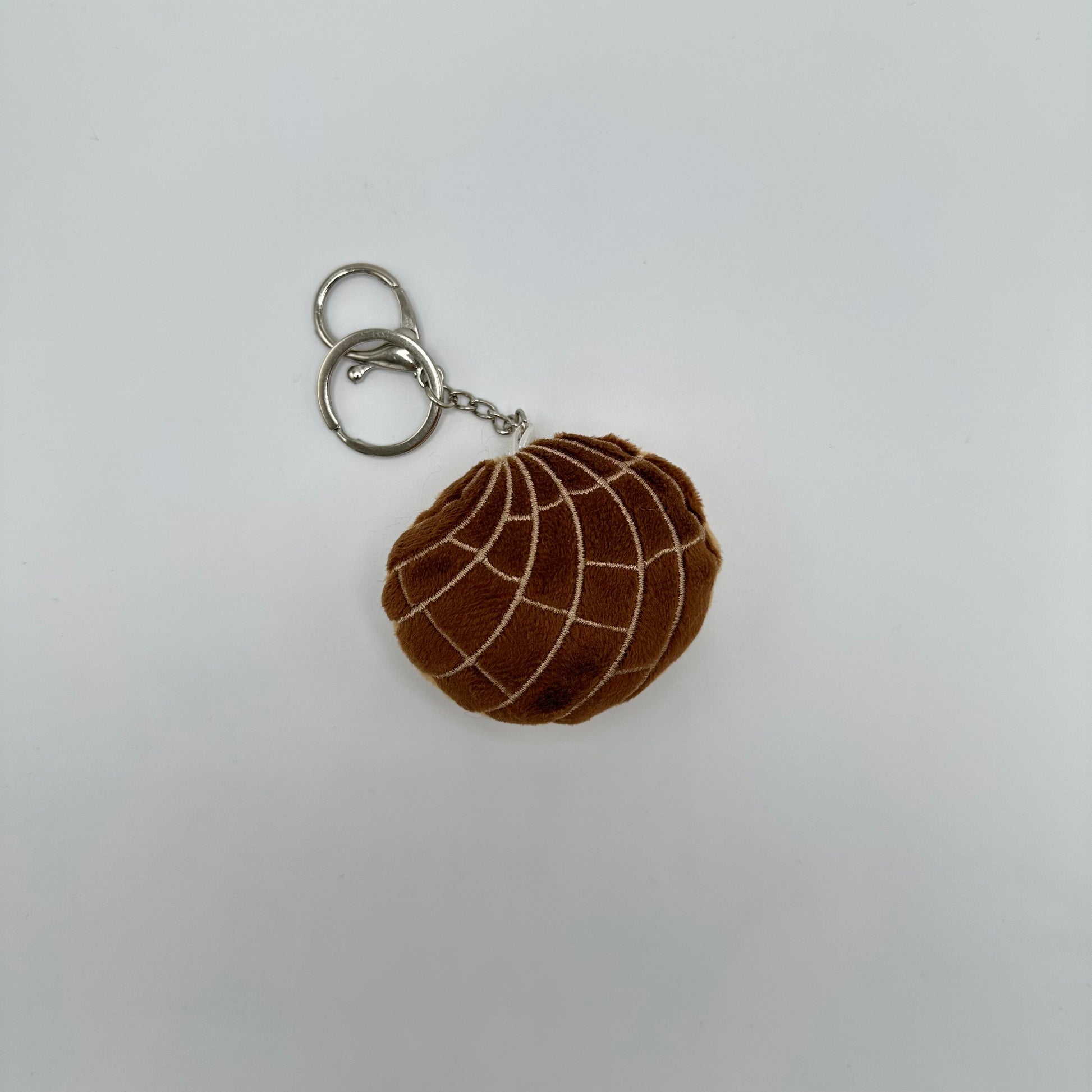 chocolate concha keychain plush