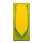 green and yellow notepad, designed with a risograph print of an ear of corn with husk on it 