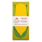 green and yellow notepad, designed with a risograph print of an ear of corn with husk on it 