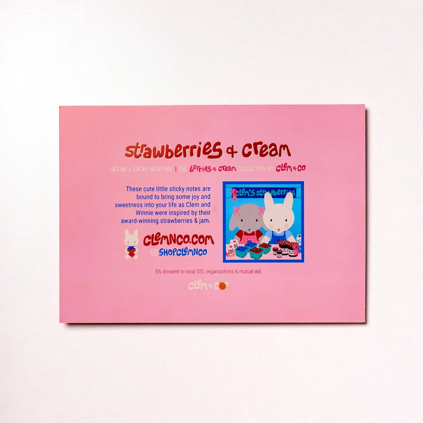 Berries & Cream Sticky Note Set