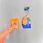 Mini Bread Toast Squishy Fridge Magnet
