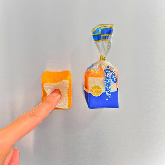 Mini Bread Toast Squishy Fridge Magnet