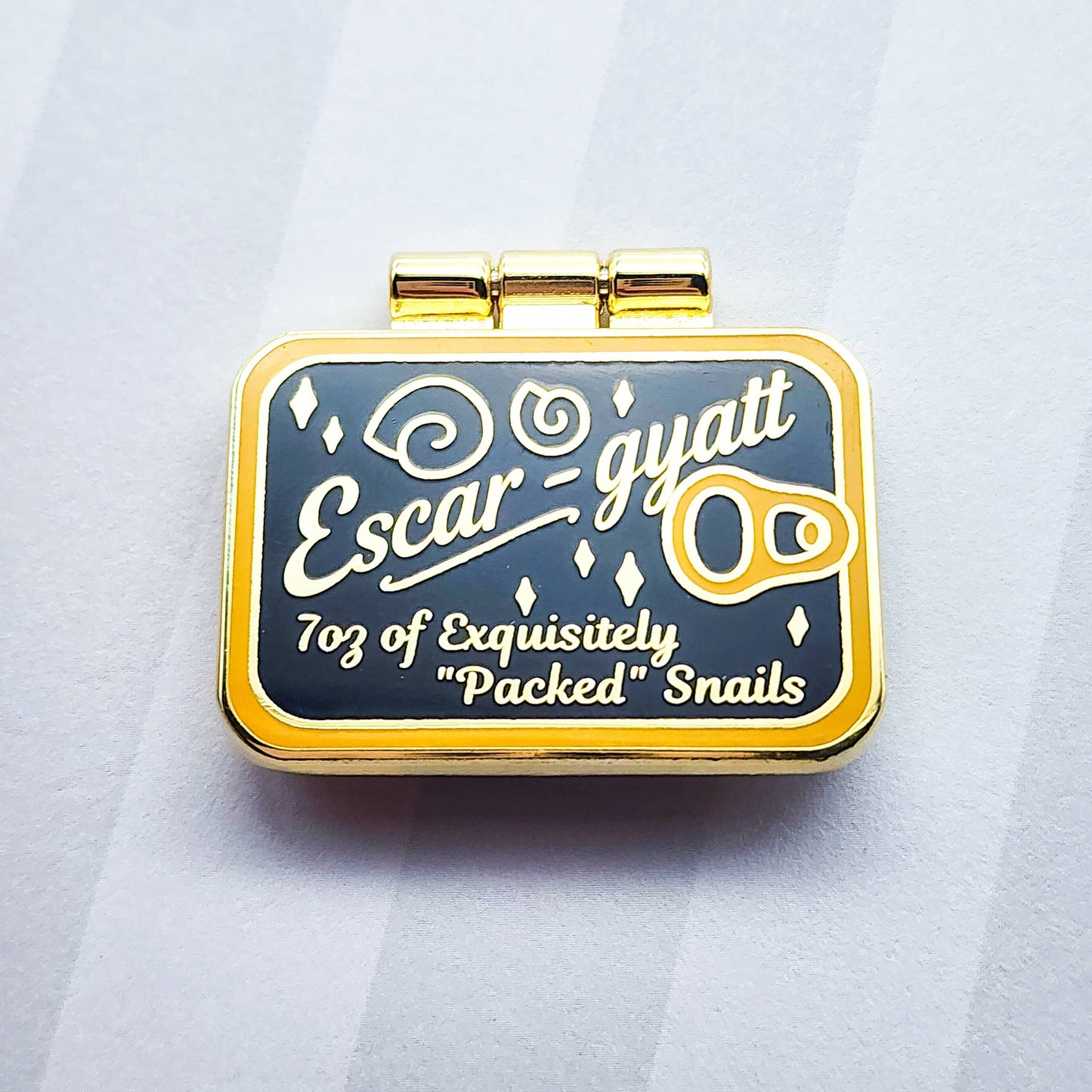 Tinned Escargot Enamel Pin