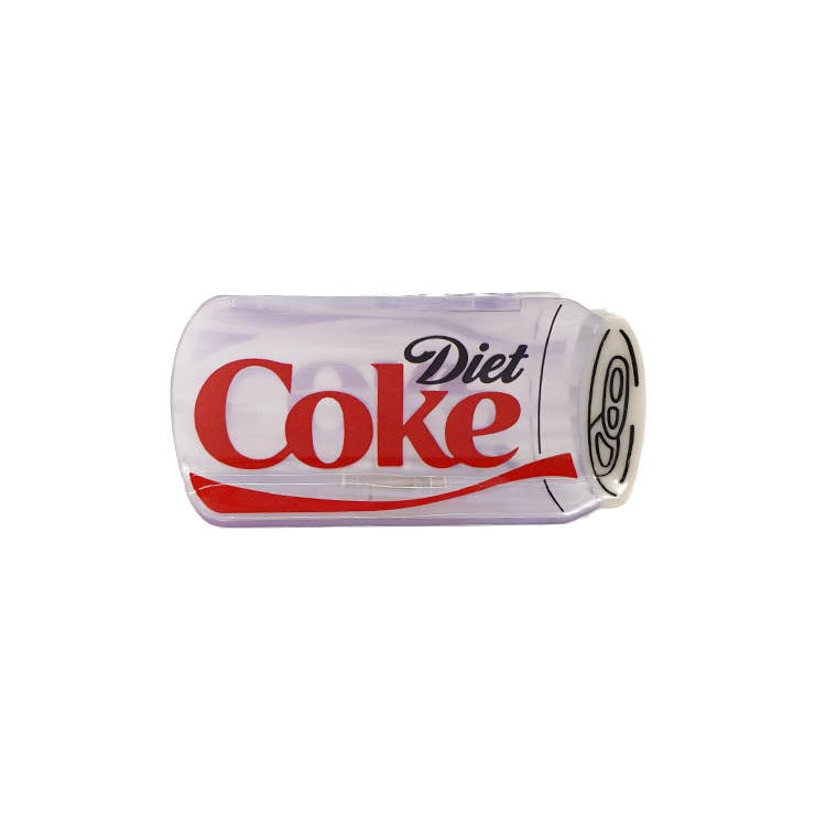 Diet Coke can-shaped hair claw on a white background