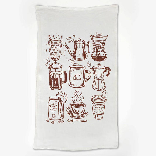Coffee Shop Tea Towel