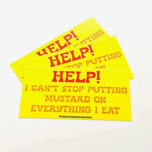 Mustard on Everything Bumper Sticker