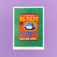 Vintage-style illustration of El Pato hot tomato sauce can on a green background