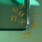 Paper clips shaped like farfalle and ravioli pasta 