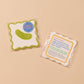 Dill Pickle Letterpress Vellum Coasters