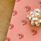 Pink wrapping paper with pink prawns 