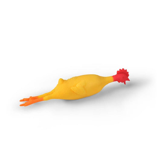 wine stopper that looks like a yellow rubber chicken 