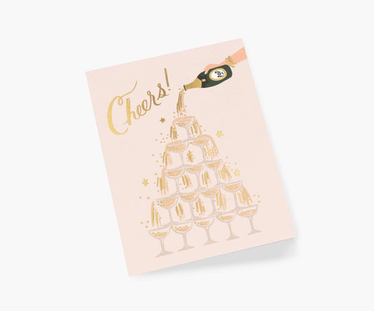 Detail photo of Champagne Tower Cheers Card
