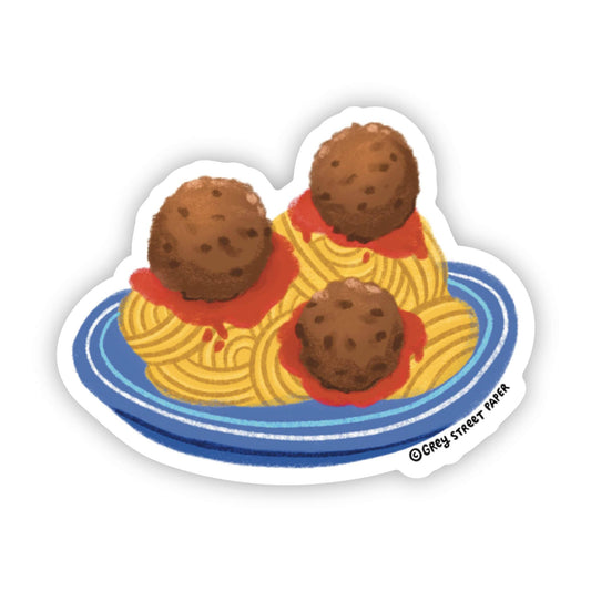 spaghetti and meatballs sticker 