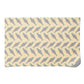Patterned gift wrap sheet with herring fish design on a beige background