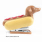 showcasing the built-in staple remover on hot dog stapler 