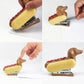 staples being put into the hotdog stapler 
