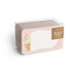 set of 50 blank pocket note cards with a vanilla soft serve ice cream with sprinkles design on it 