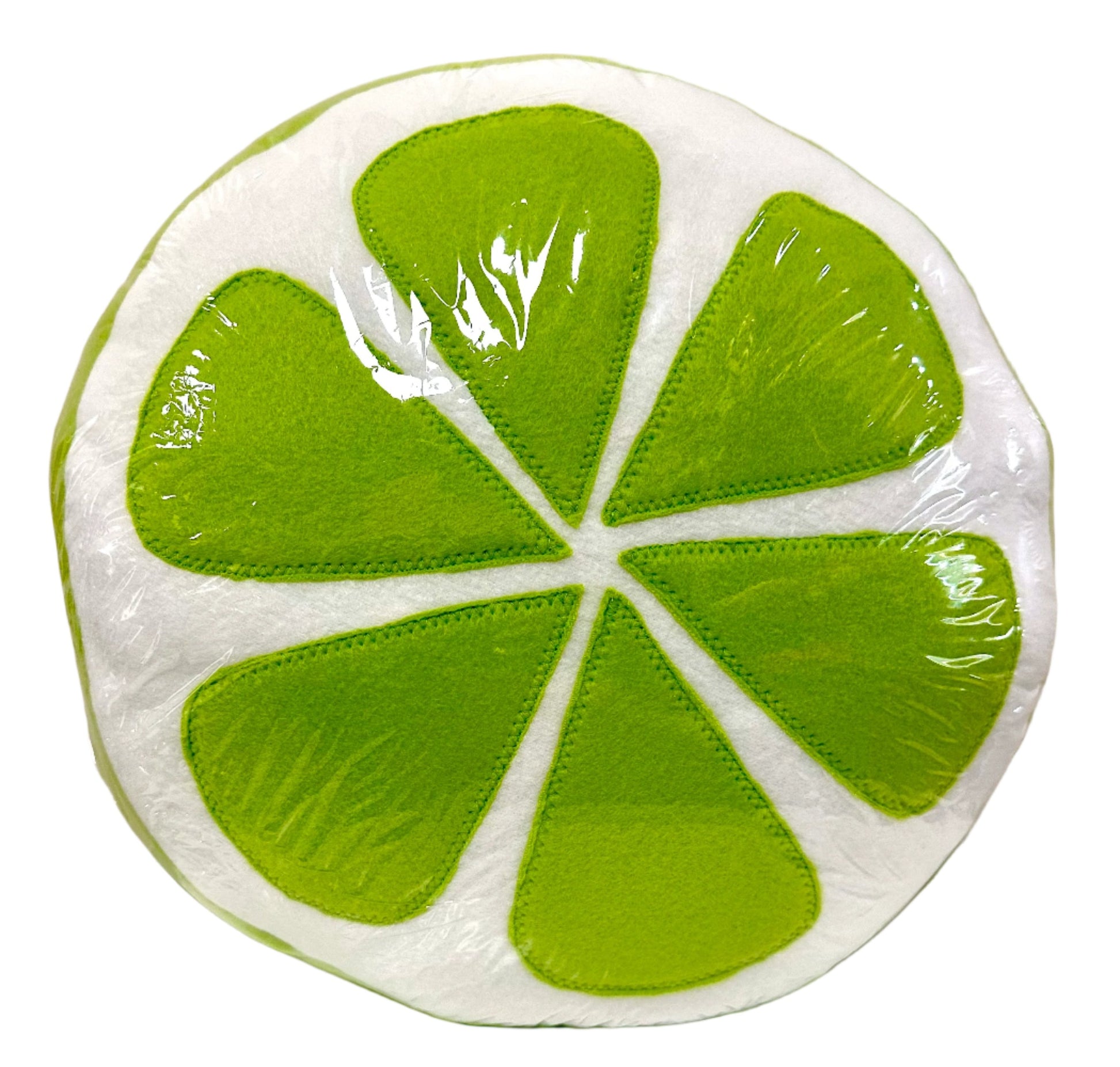 Lime slice pillow