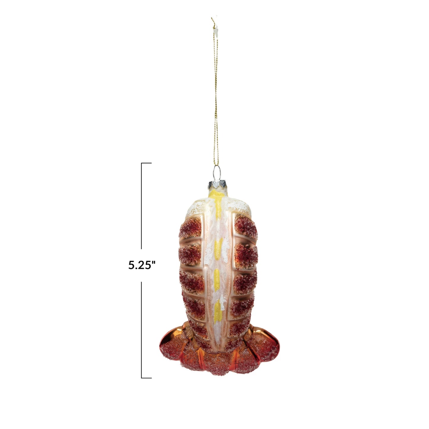 dimensions of lobster tail ornament 