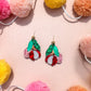acrylic lychee dangle earring 