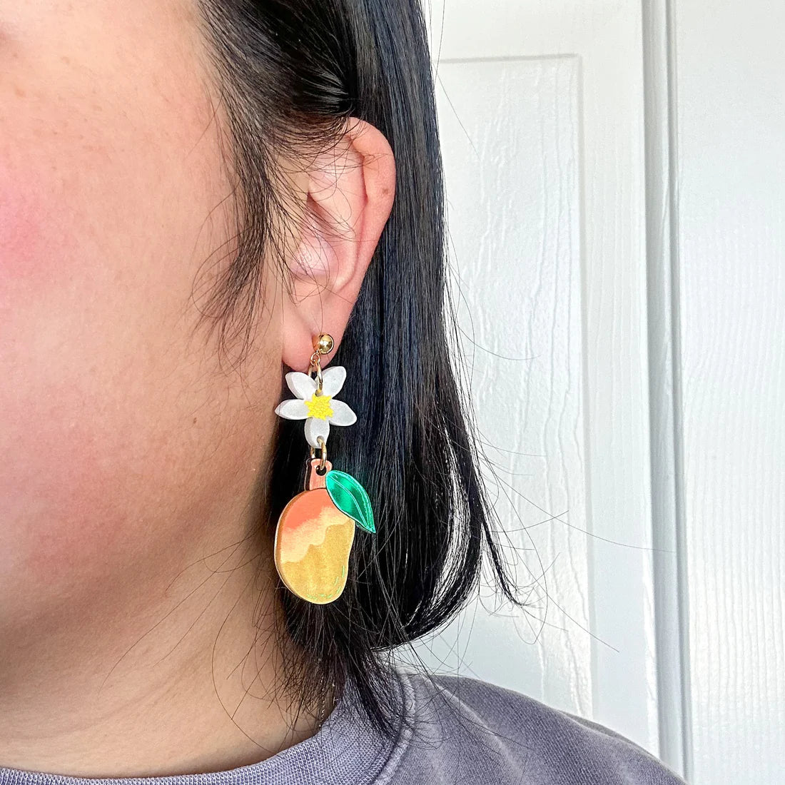 mango dangle earrings for scale 