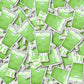 a pile of cartoon iced matcha character stickers 