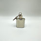 Mini stainless steel keychain flask.