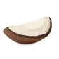 a soft, baby teether/toy that looks like a piece of coconut
